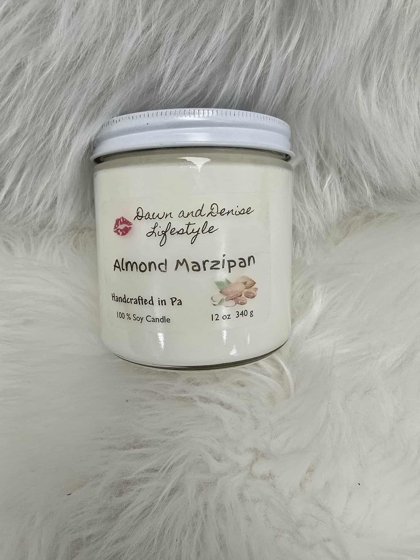 Handmade Candle 16oz-Almond Marzipan