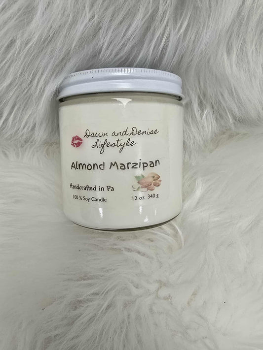 Handmade Candle 16oz-Almond Marzipan