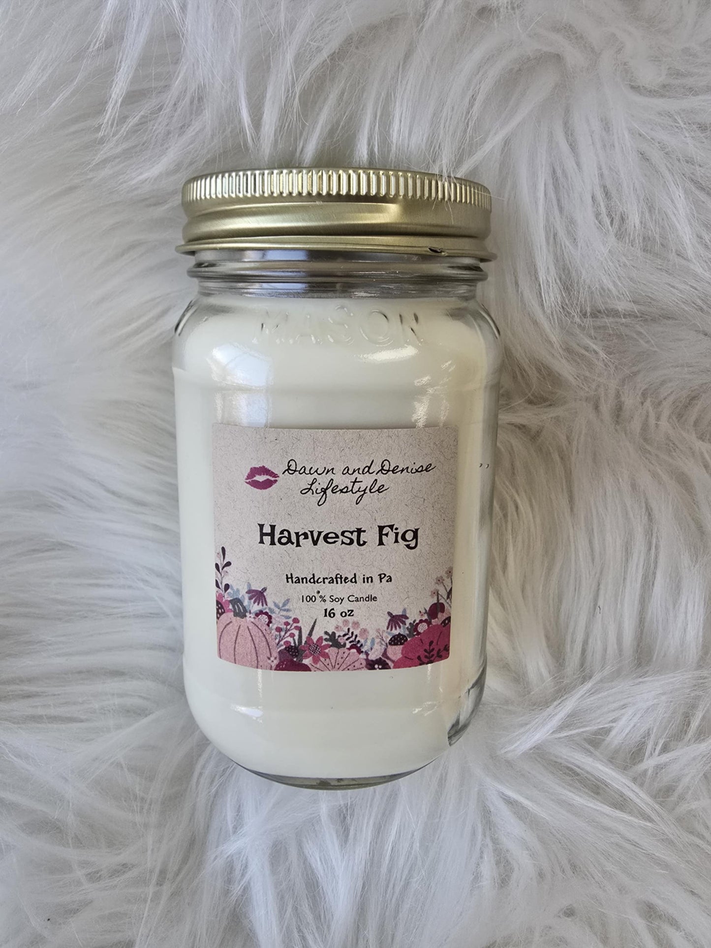Handmade Candle 16oz-Harvest Fig
