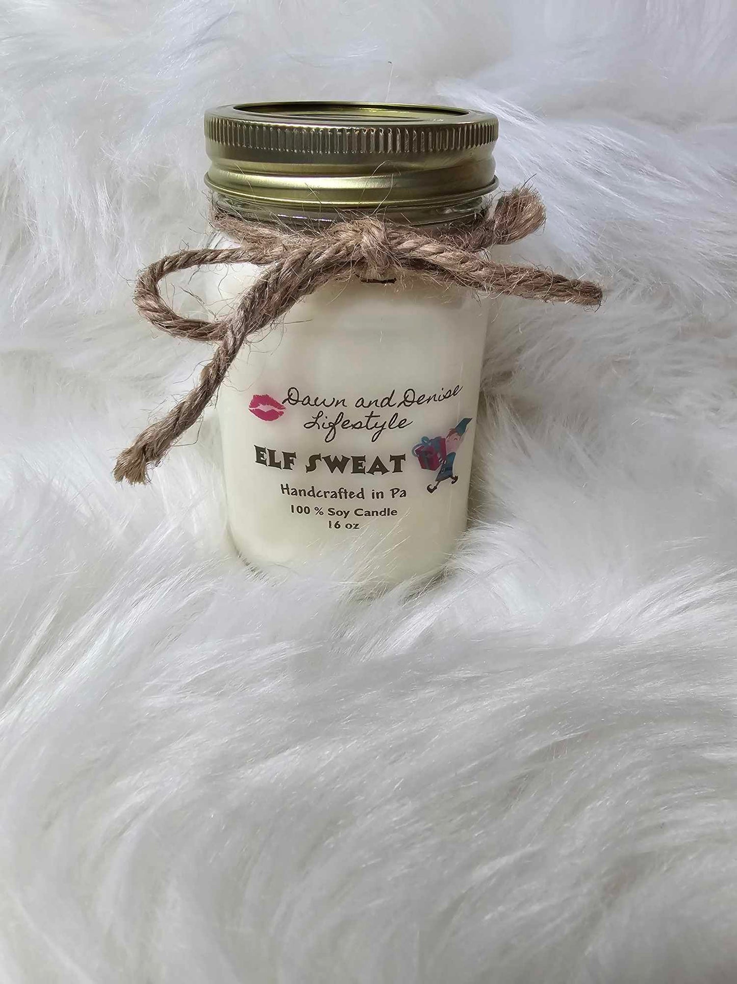 Handmade Candle 16oz-Elf Sweat