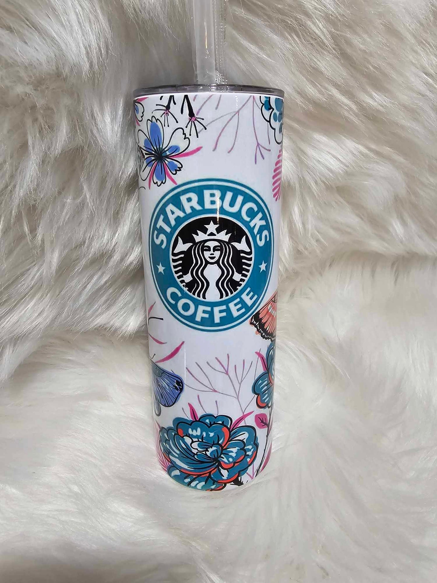 20oz Tumbler-Butterflies