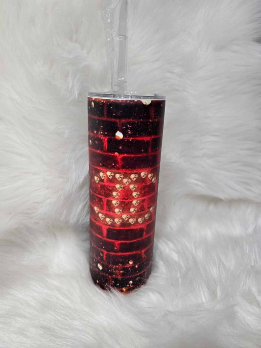 20oz Tumbler Glow In The Dark-Red-CC