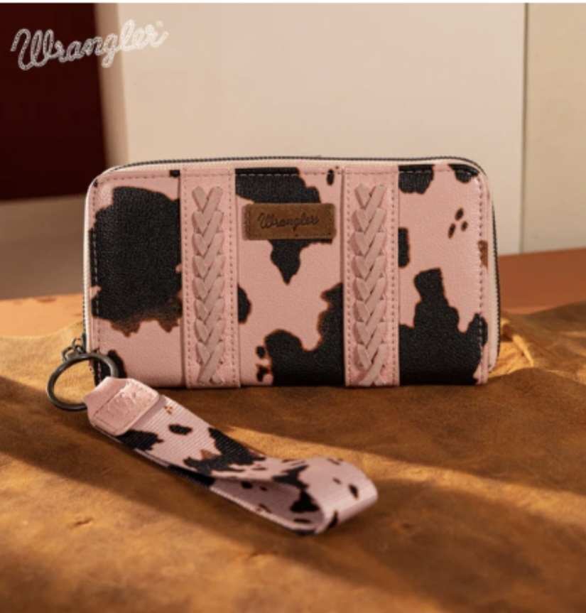 Wrangler Cow Print Wallet