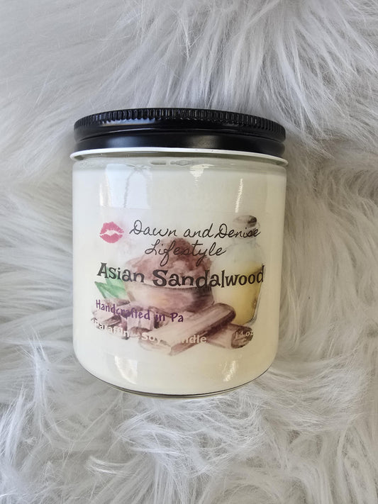 Handmade Candle 16oz-Asian Sandlewood