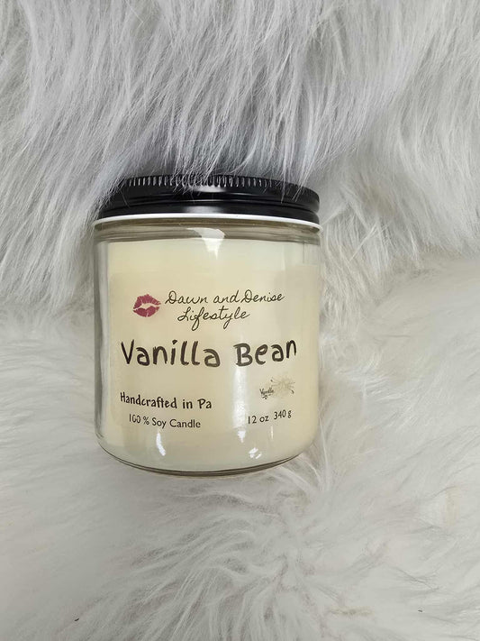 Handmade Candle 16oz-Vanilla Bean