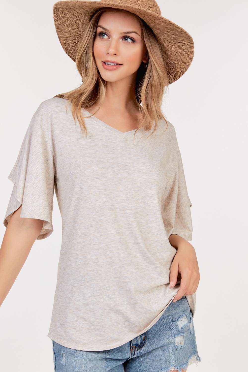 Short Sleeve V-Neck