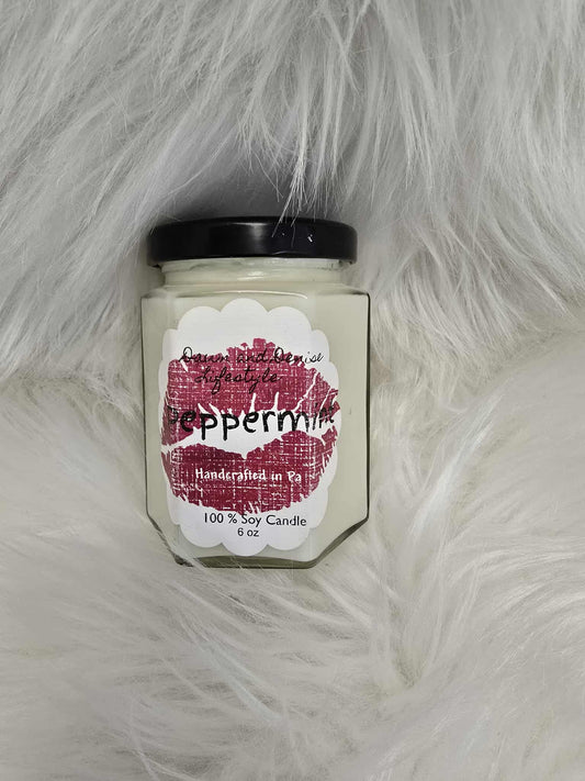 Handmade Candle 6oz-Peppermint