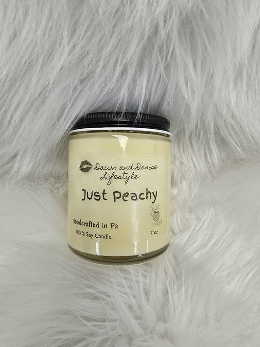 Handmade Candle 8oz-Just Peachy