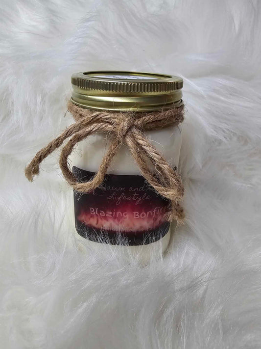 Handmade Candle 16oz-Blazing Bonfire