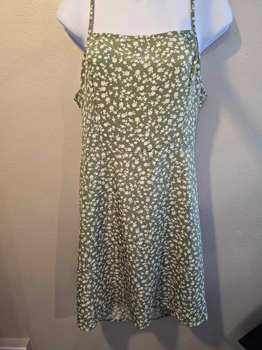 Green Floral Dress