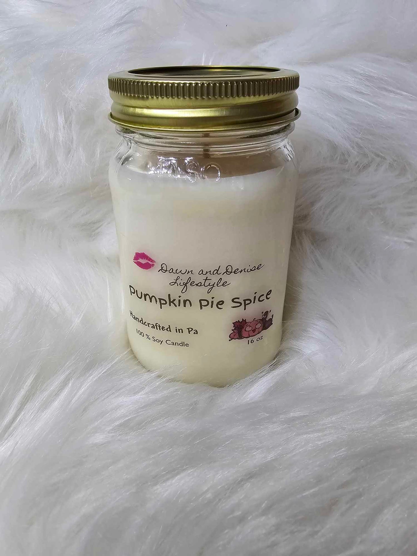 Handmade Candle 16oz-Pumpkin Pie Spice