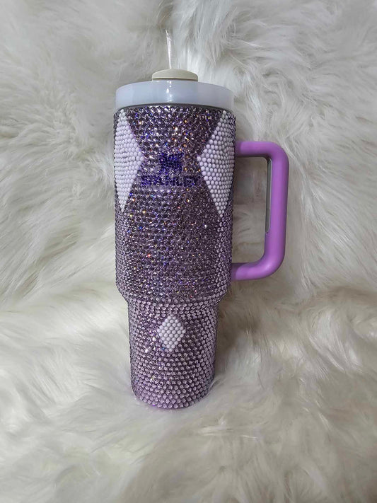 40oz Purple Bling Tumbler