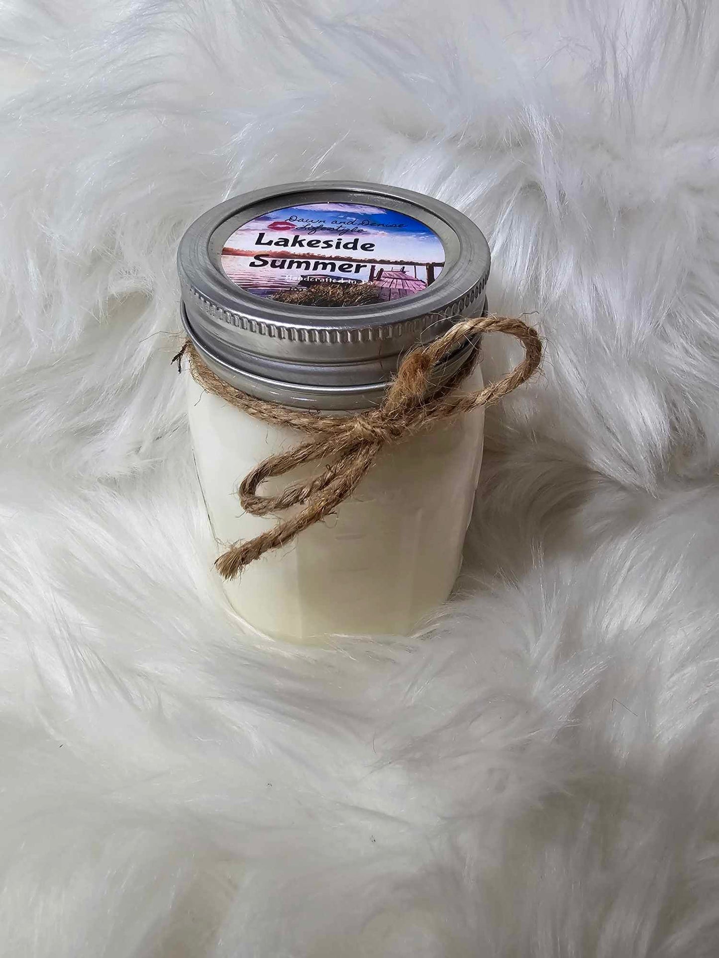 Handmade Candle 16oz-Lakeside Summer