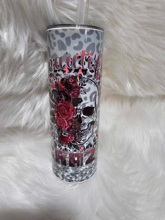 20oz Tumbler-Beautiful Crazy