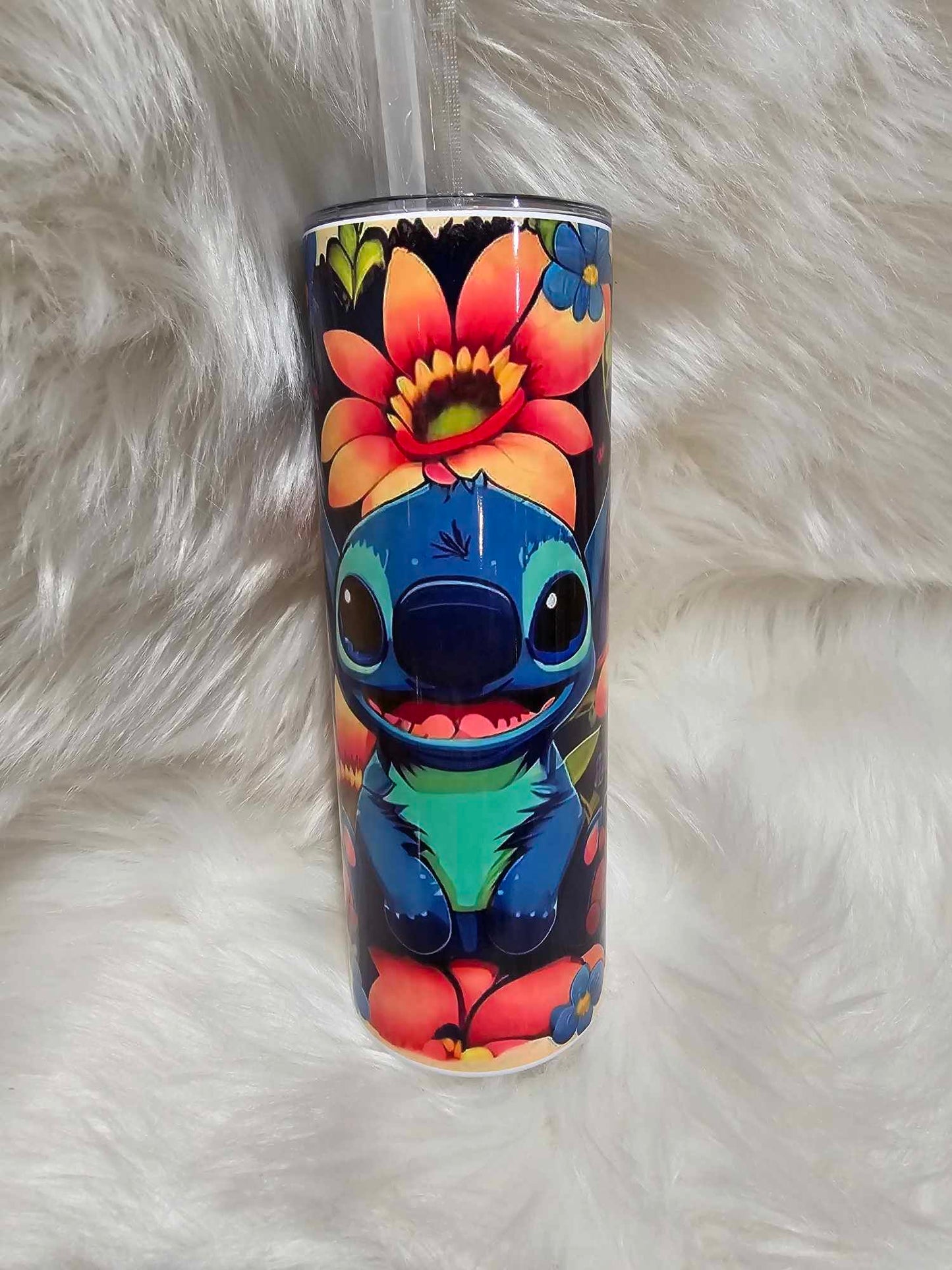 20oz Tumbler-Floral Stitch