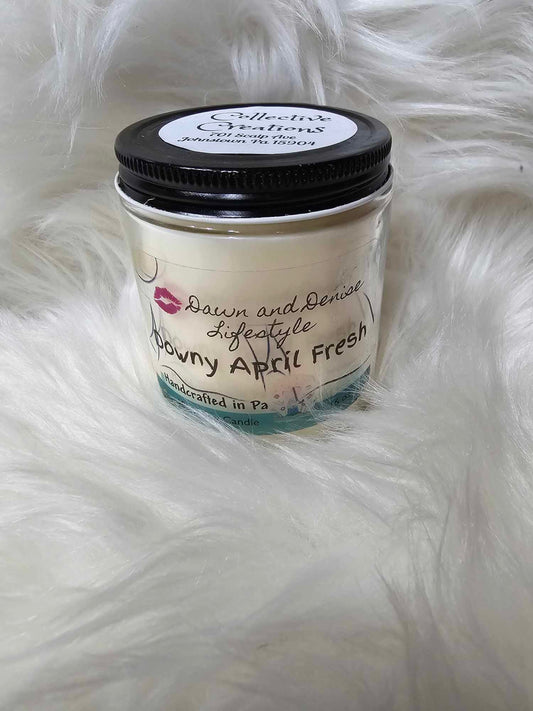 Handmade Candle 8oz-Downy April Fresh