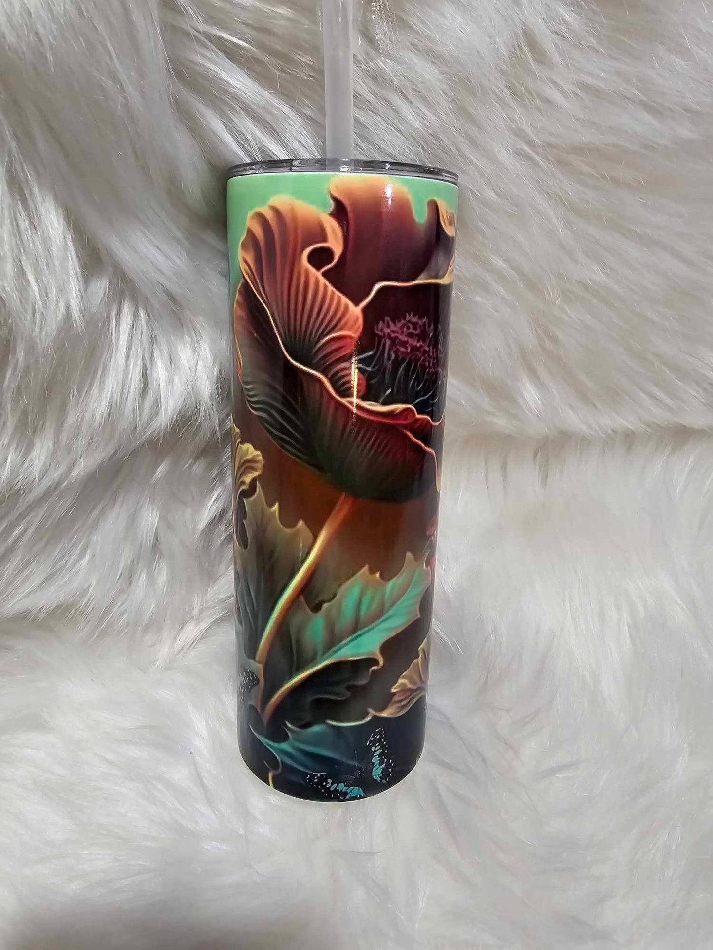 20oz Tumbler-Flower