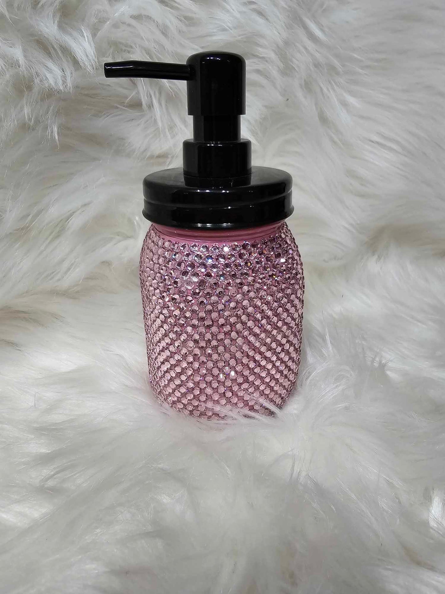 Mason Jar Soap Dispenser Bling