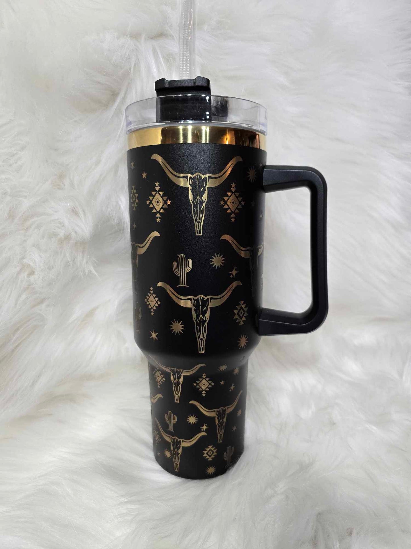 40oz Western Engraved Tumbler