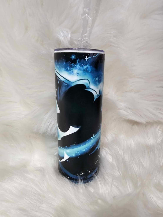 20oz Tumbler Glow In The Dark-Blue-Mickey