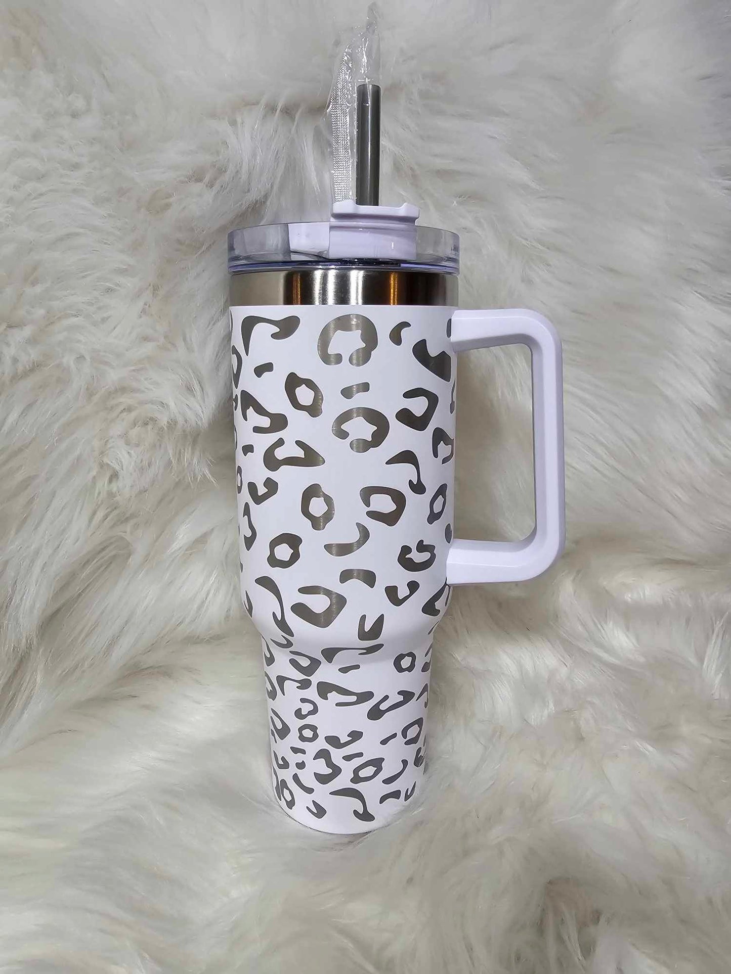 40oz Engraved Cheetah Tumbler