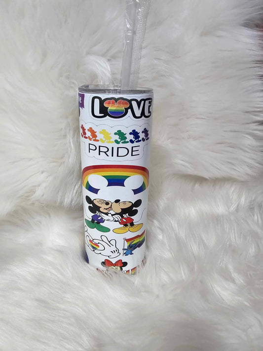 20oz Tumbler Glow In The Dark-Green-Mickey Pride