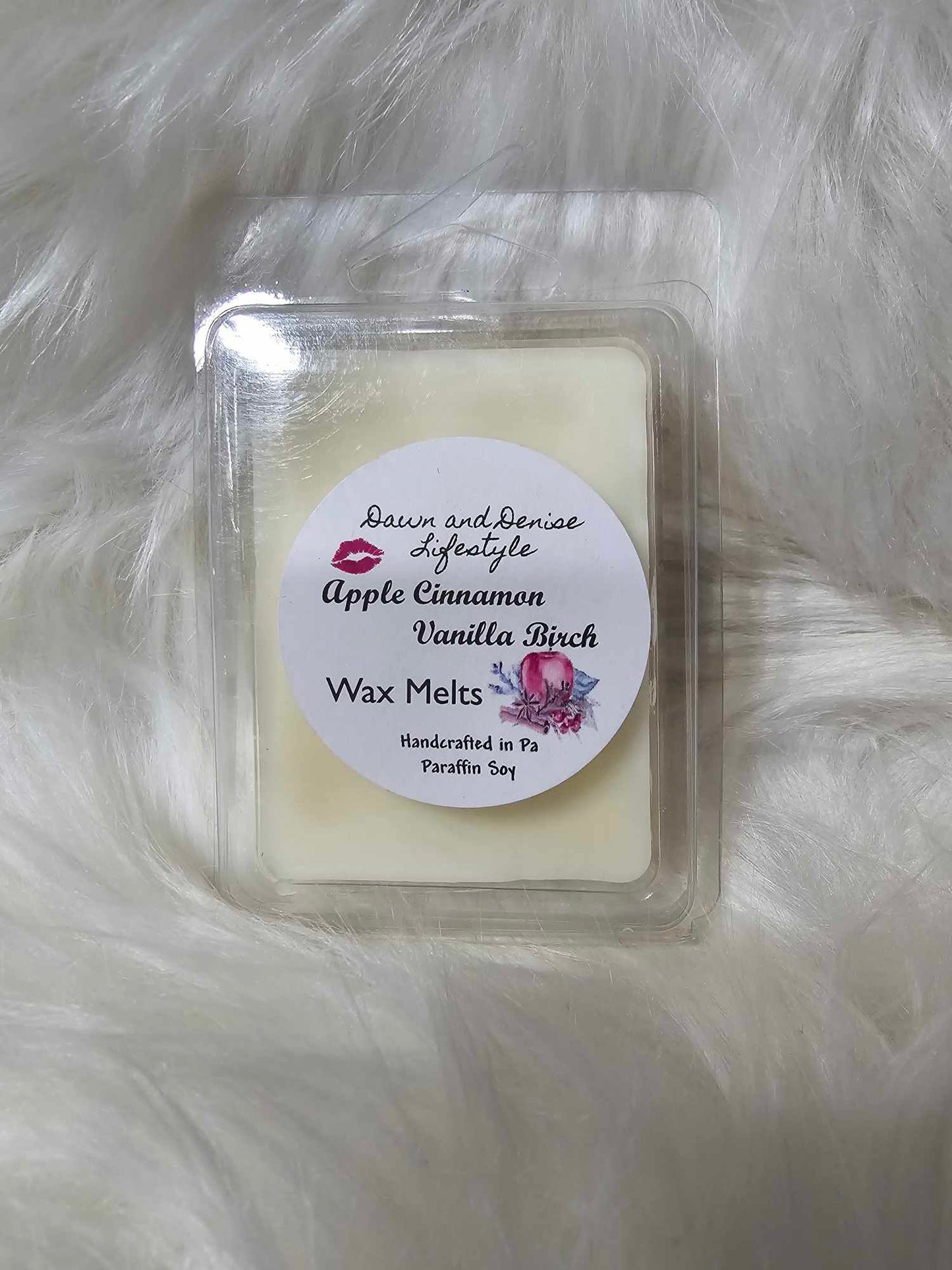 Handmade Wax Melt-Apple Cinnamon Vanilla Birch