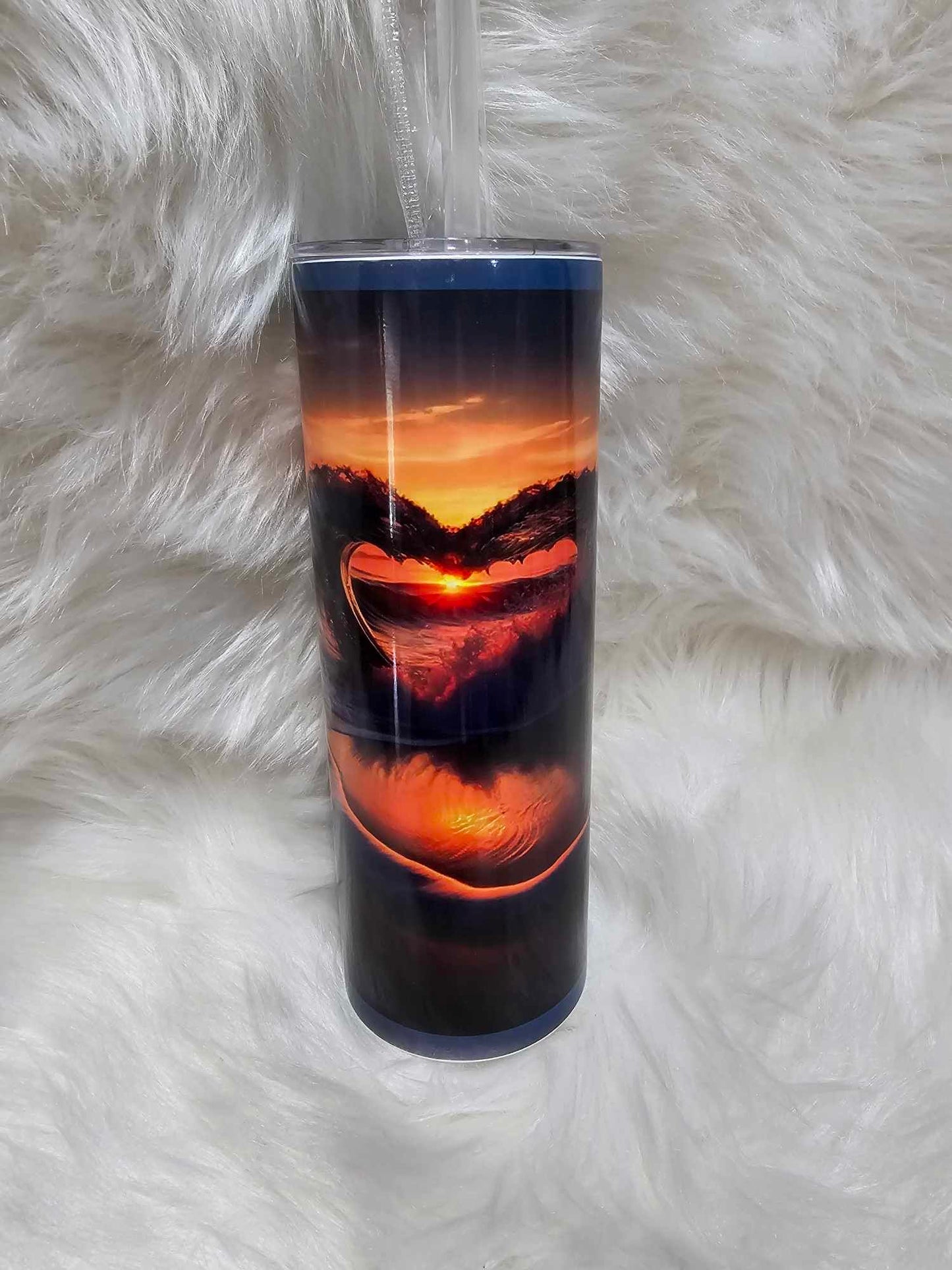 20oz Tumbler-Beach Sunset