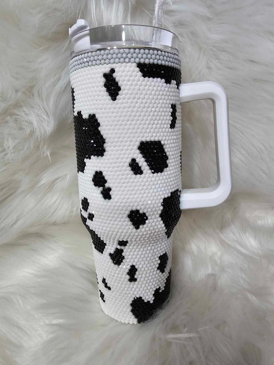 40oz Cow Bling Tumbler