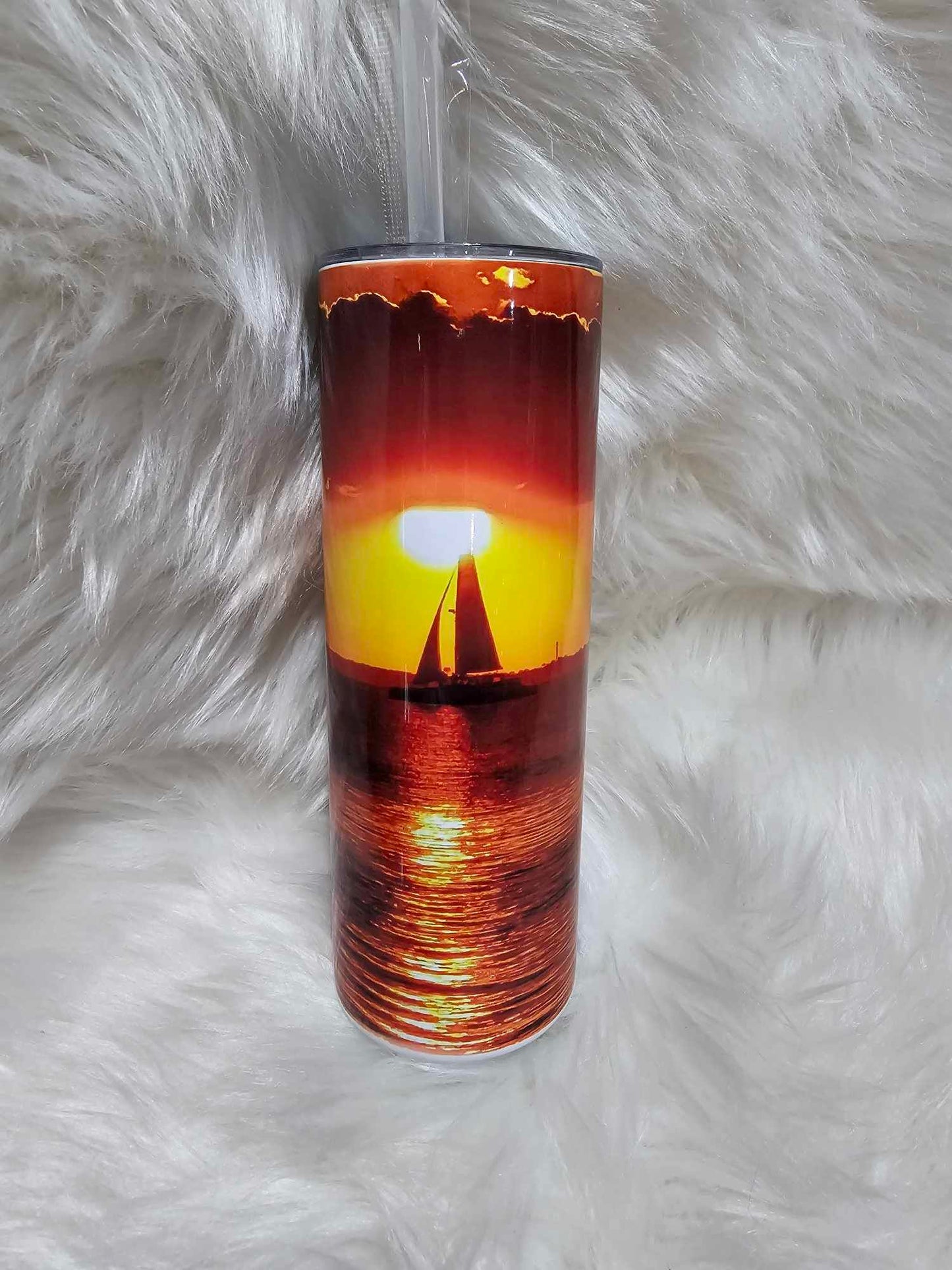 20oz Tumbler-Beach Sunset