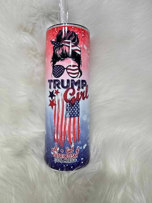 20oz Tumbler-Trump Girl