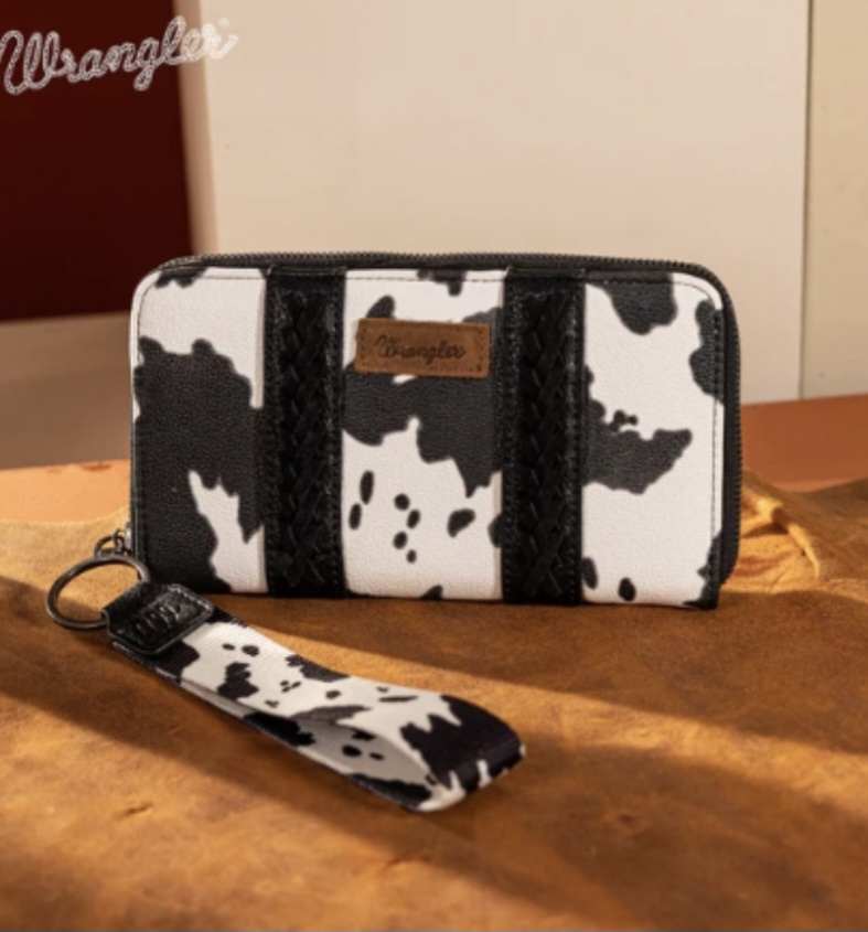 Wrangler Cow Print Wallet