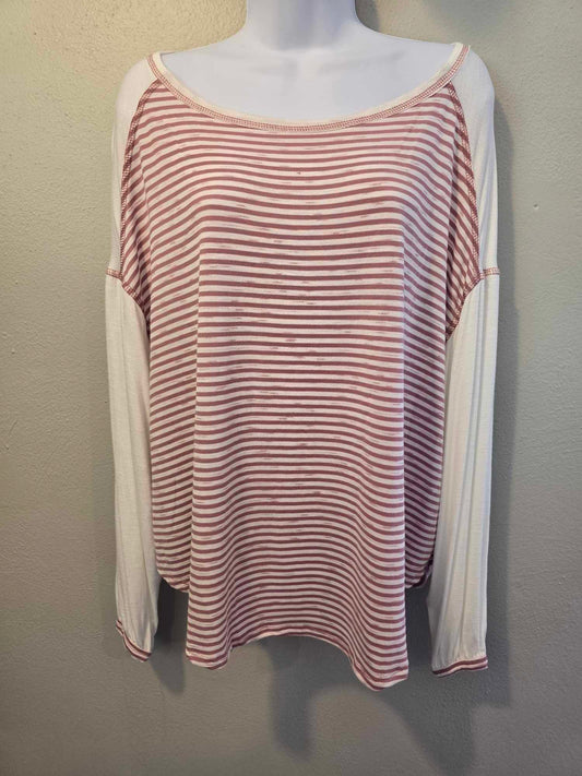 Pink And White Stripe Shirt