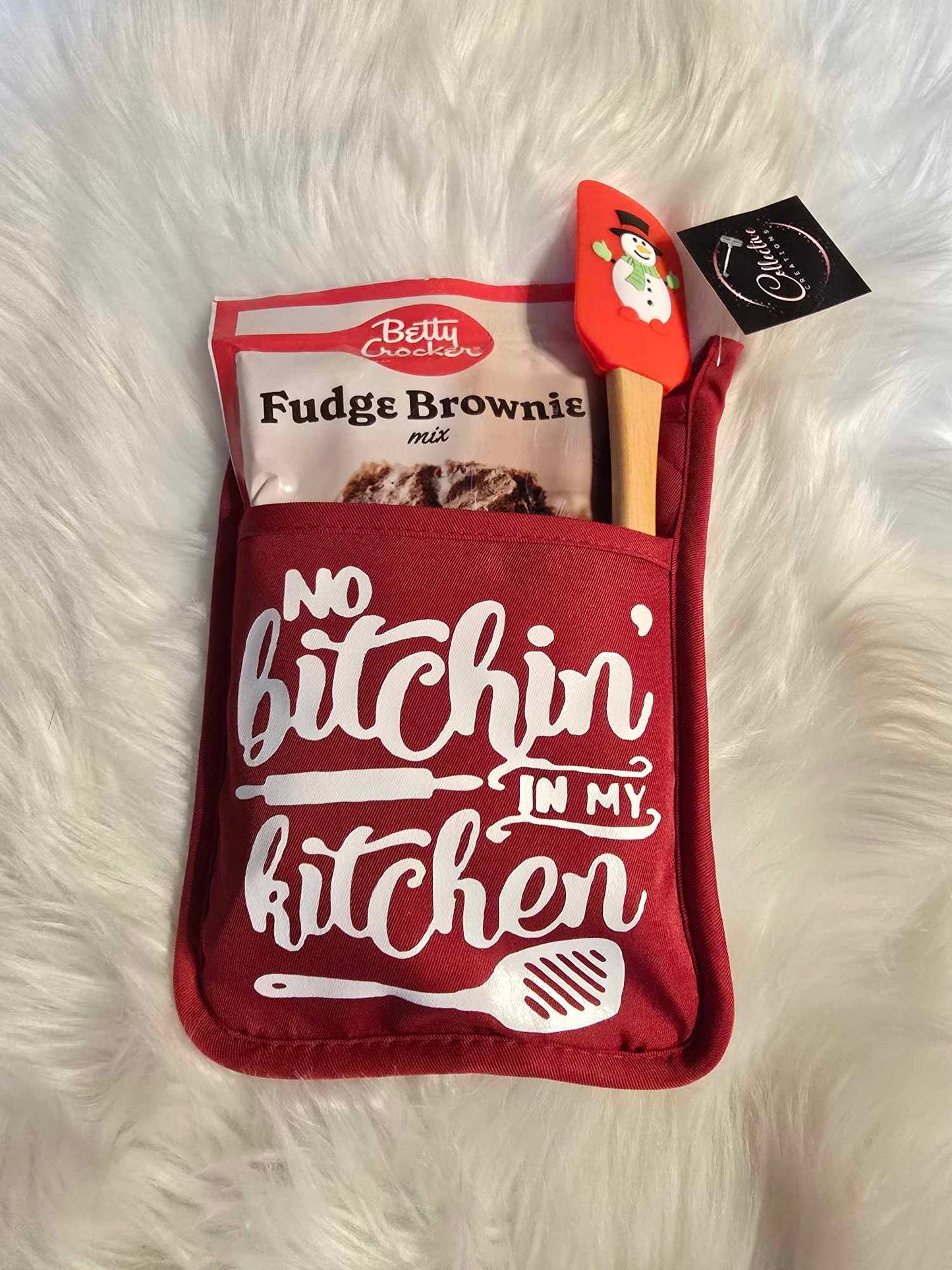 Holiday Oven Mitt-No Bitchin In My Kitchen