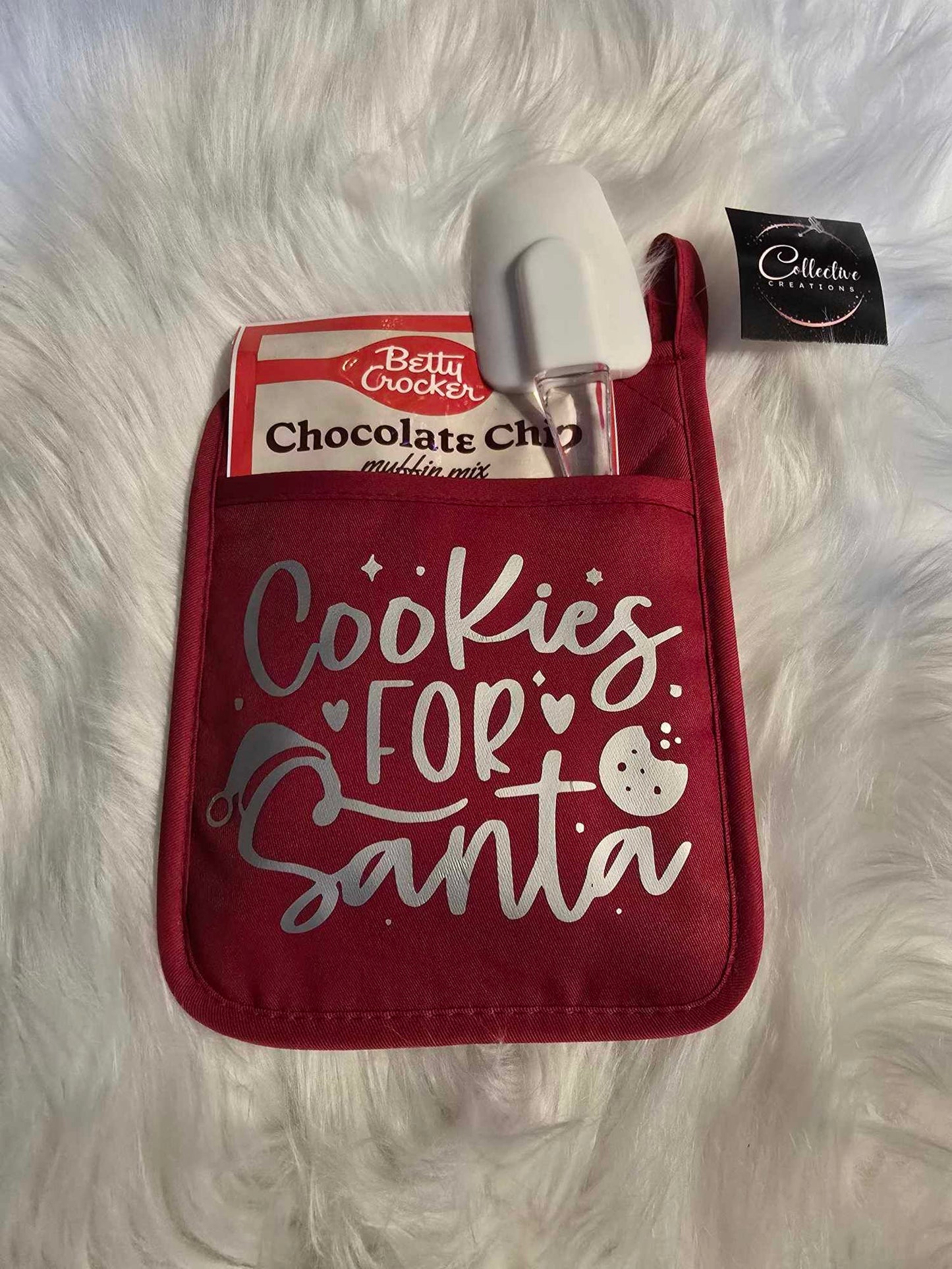 Holiday Oven Mitt-Cookies For Santa