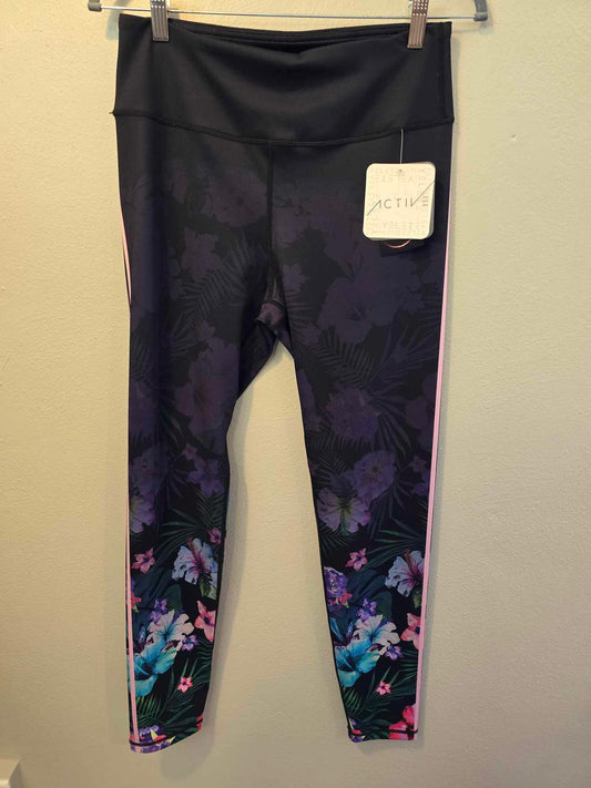 Black Floral Leggings