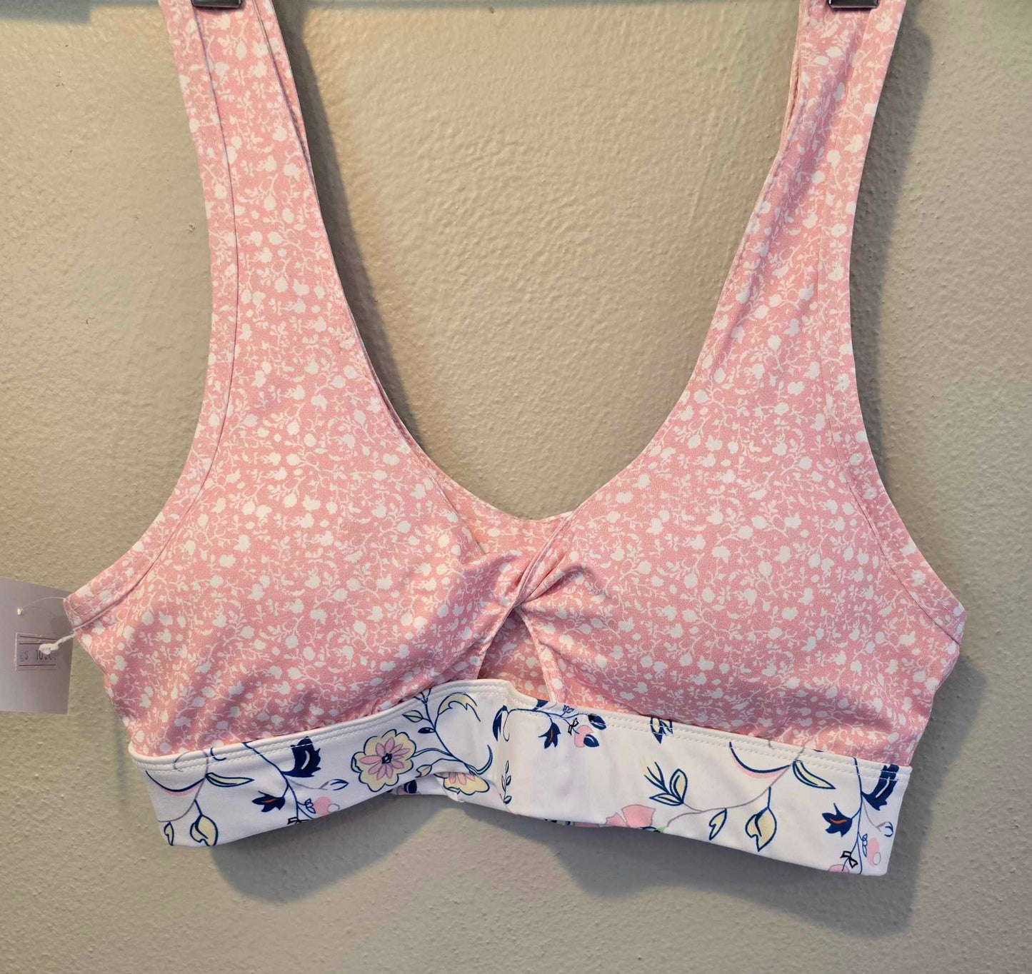 Pink Floral Sports Bra