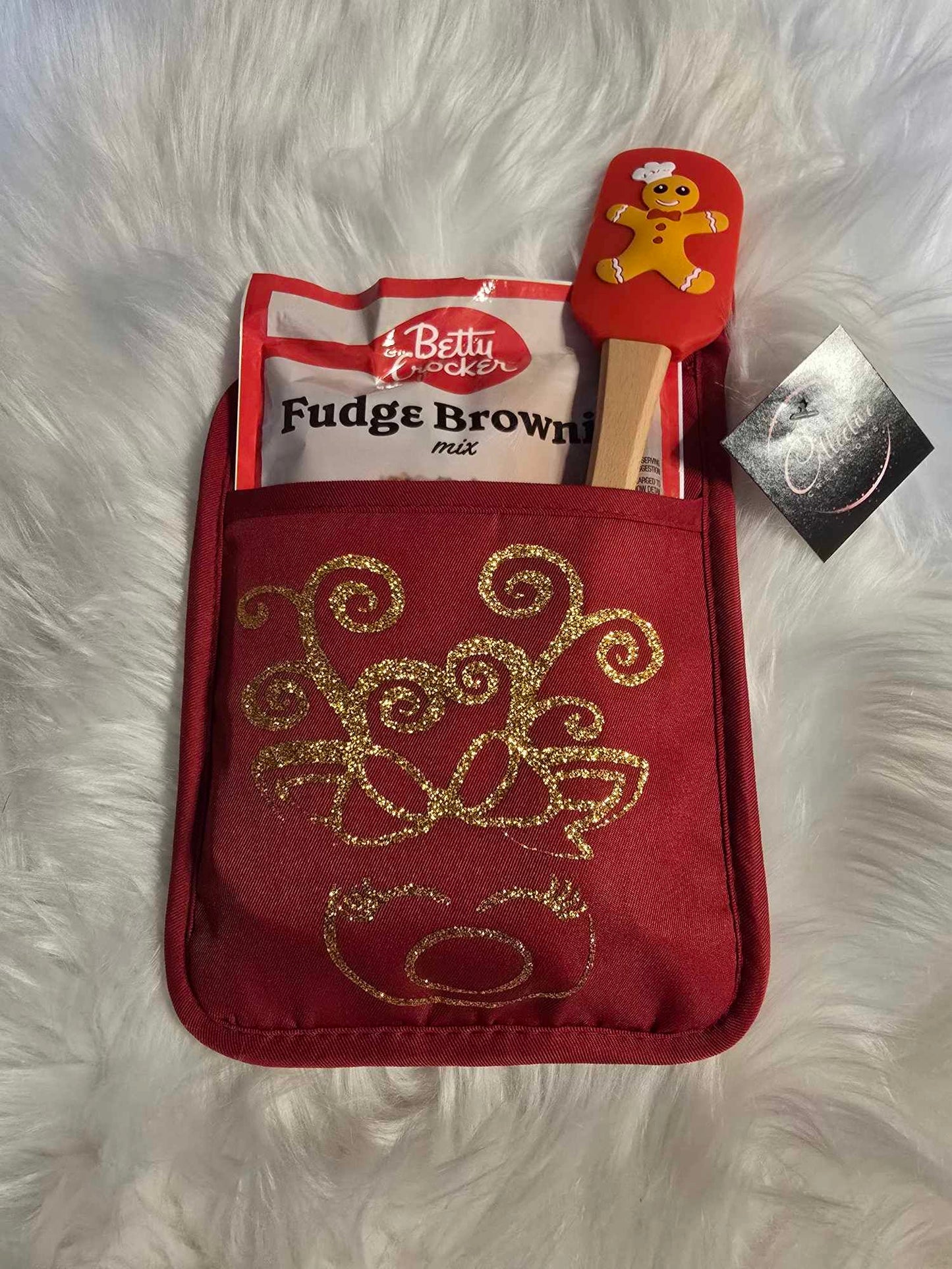 Holiday Oven Mitt-Reindeer