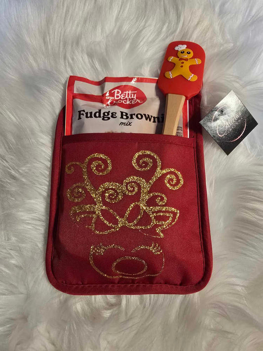 Holiday Oven Mitt-Reindeer