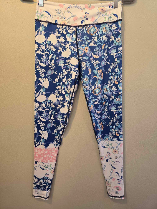 Blue Floral Spandex