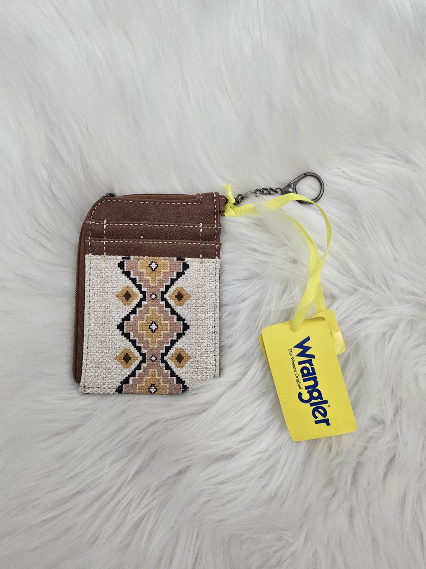 Wrangler Southwestern Art Print Mini Zip Card Case