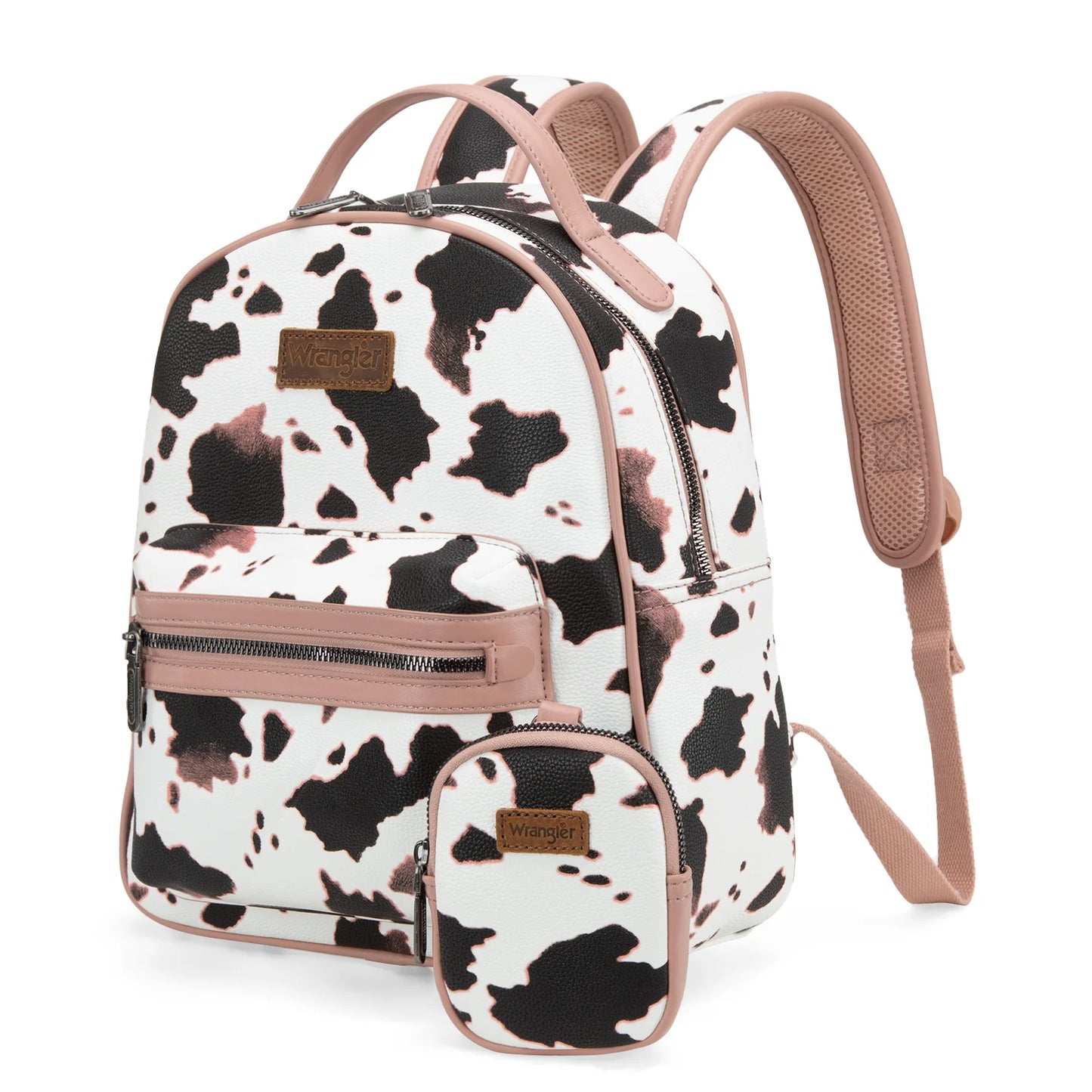 Wrangler Cow Print Backpack With Coin Pouch