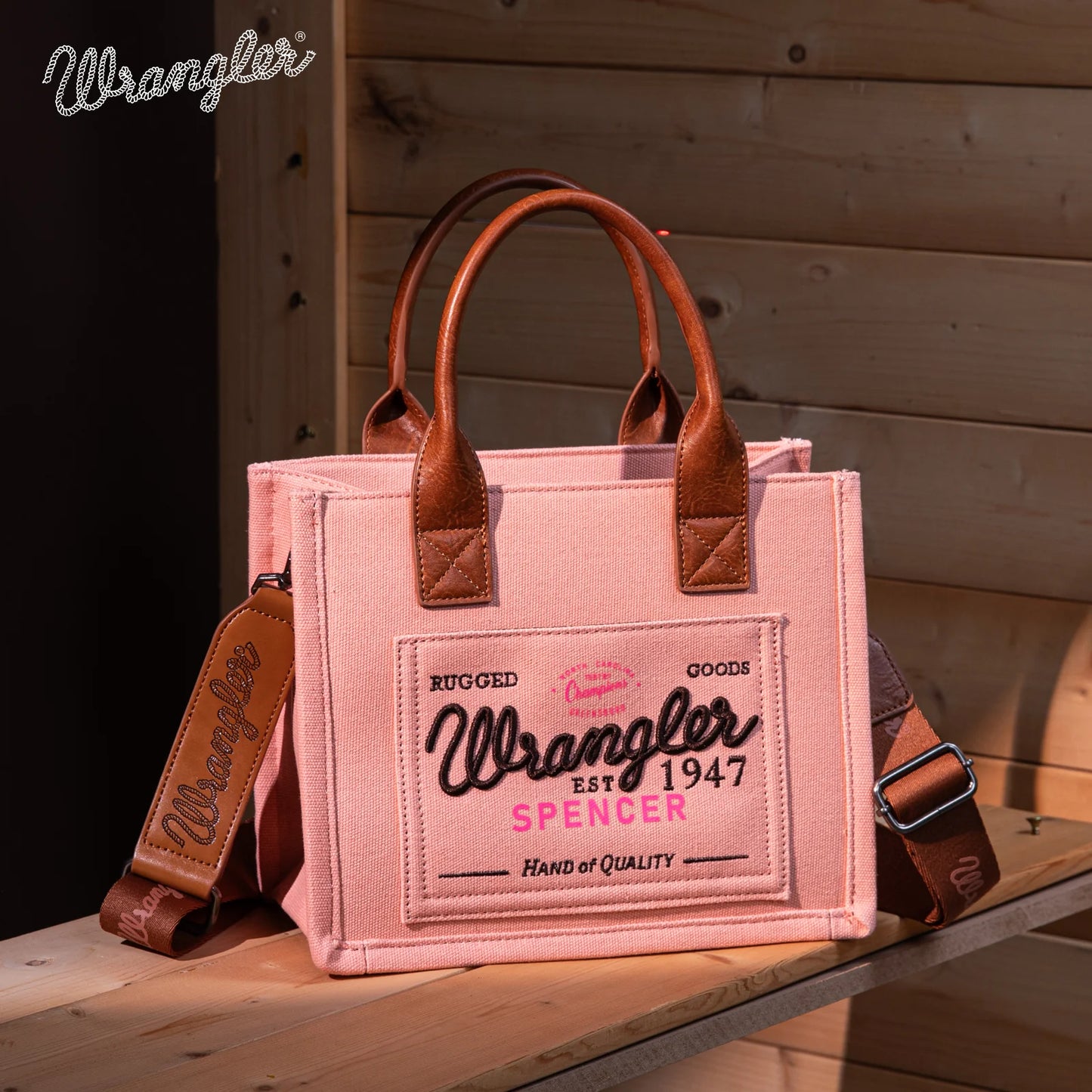 Vintage Wrangler Canvas Tote//Crossbody