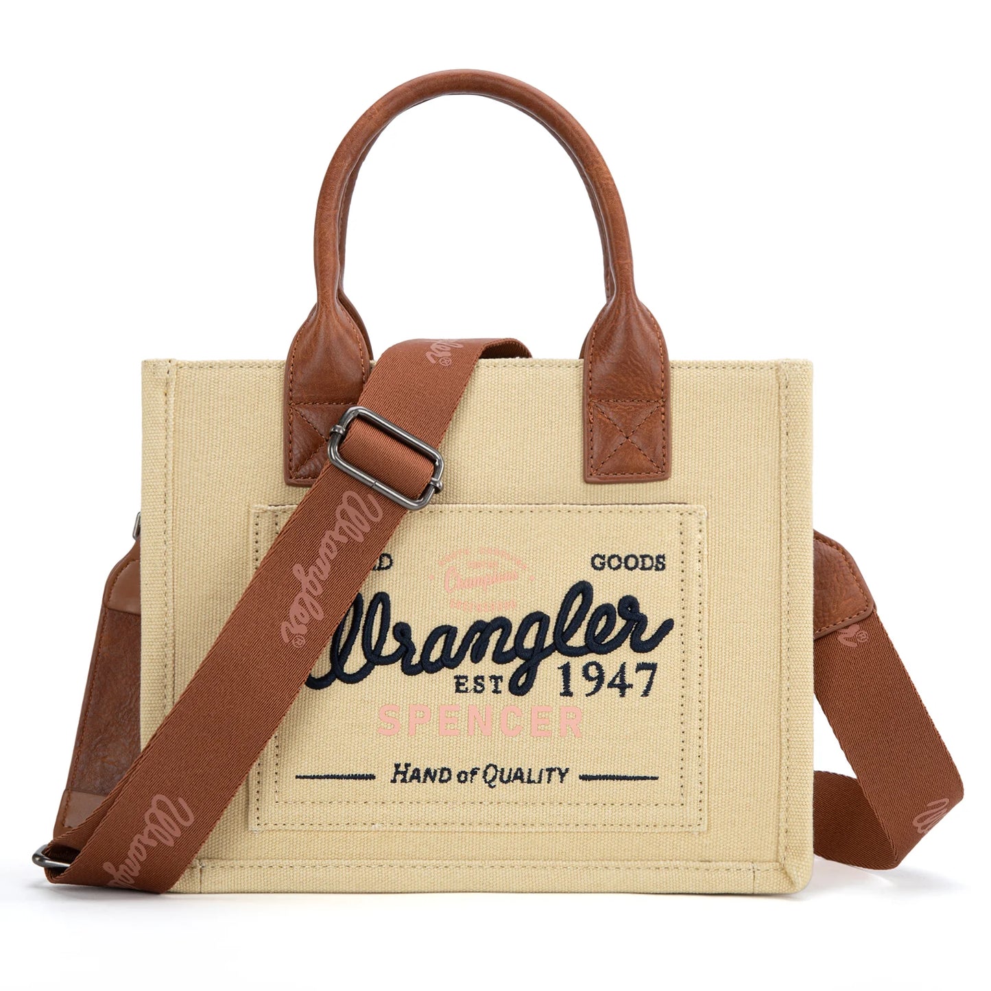 Vintage Wrangler Canvas Tote//Crossbody