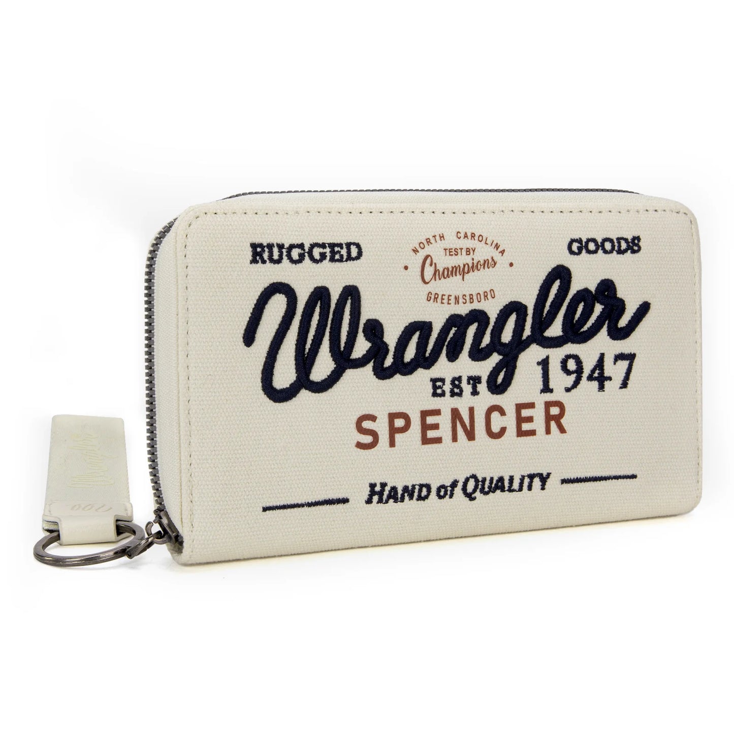 Vintage Wrangler Canvas Zip Wristlet