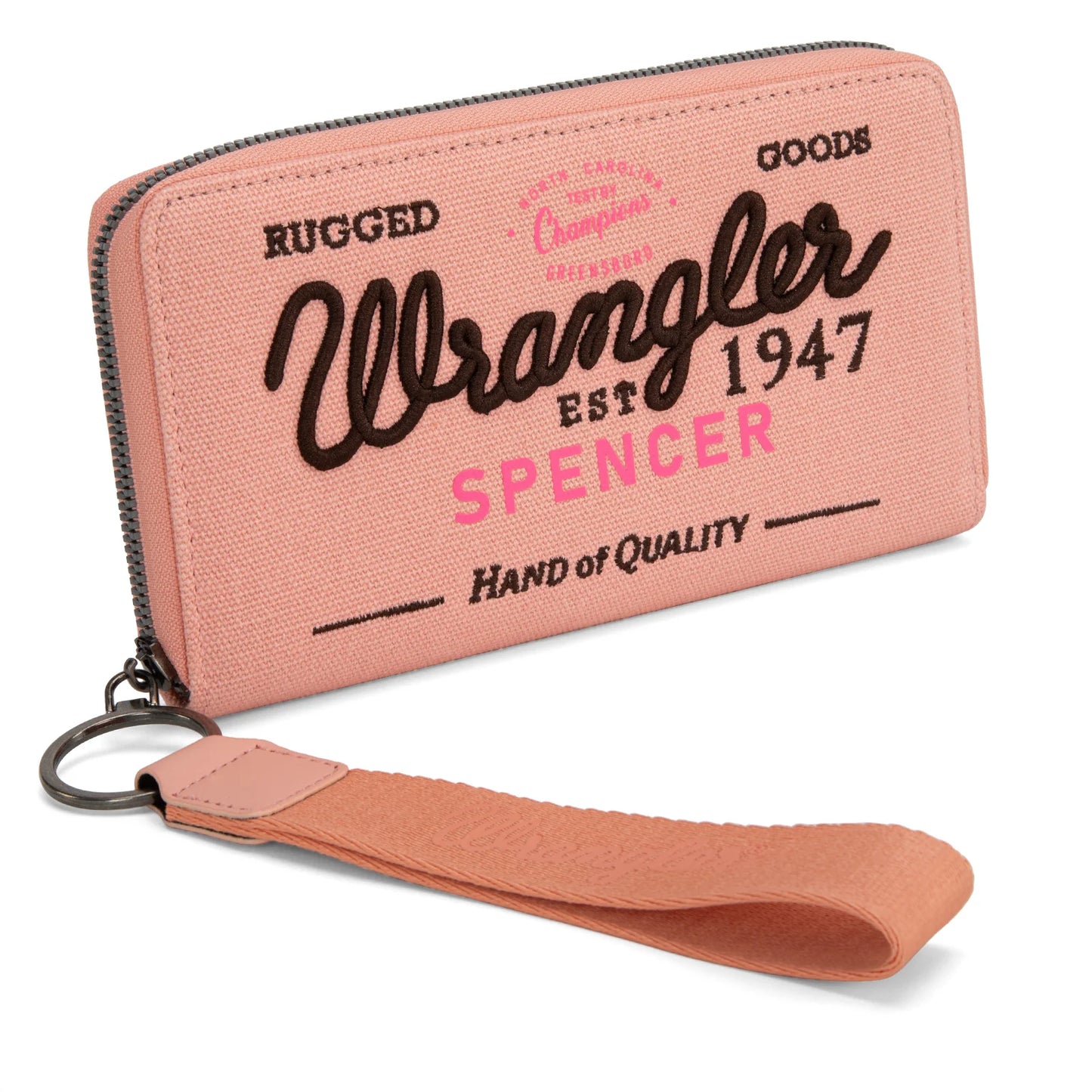 Vintage Wrangler Canvas Zip Wristlet