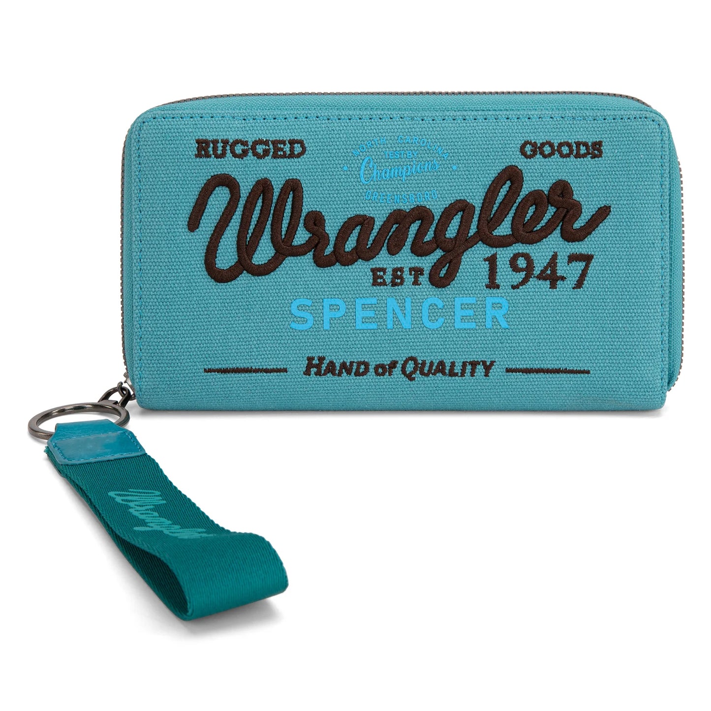 Vintage Wrangler Canvas Zip Wristlet